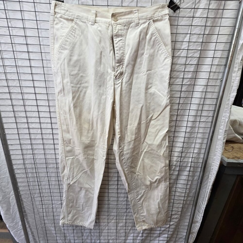 Vintage GAP Khaki Pants Cream Cotton 34x30 USA